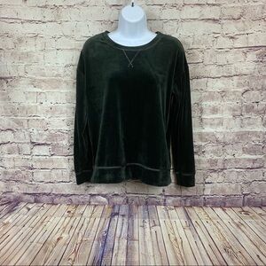 Muk Luks Black Velour Lounge Top